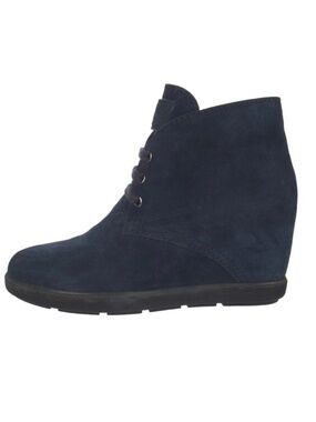 Prada Blue Suede Boots Size 7.5